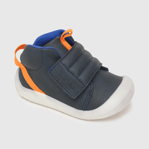 Botin para niño futurista velcro azul