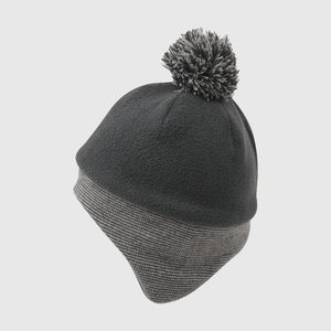 Gorro baby de bebé niño con polar fleece marengo