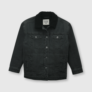 Chaqueta de niño de mezclilla dark gray