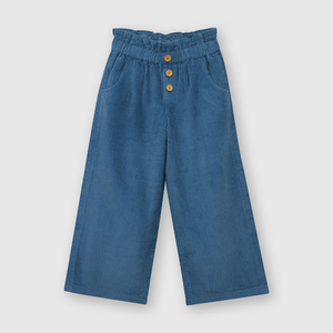 Pantalón de niña ancho petroleo