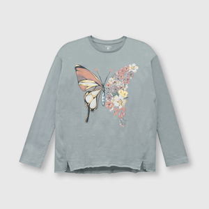 Polo de niña verde