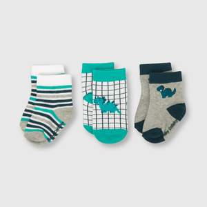 Medias de bebé niño 3 pack green / verde