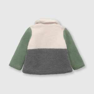Chaqueta de bebé niña chiporro bloques menta