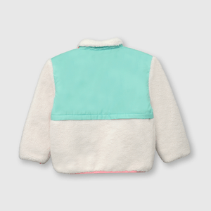 Chaqueta de niña chiporro off white