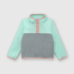 Polerón de bebé niña polar fleece aqua