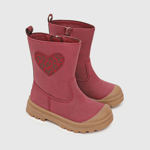 Bota para niña de niña romantica roja