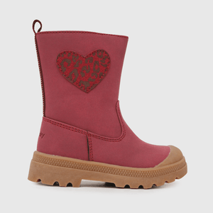 Bota para niña de niña romantica roja