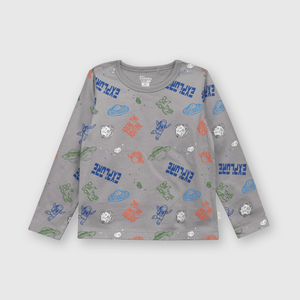 Polo de niño gris