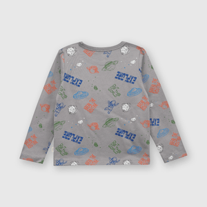 Polo de niño gris