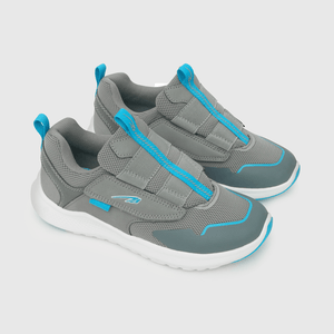 Zapatilla de niño deportiva calce fácil gray / gris