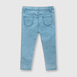 Jeans de bebé niña margaritas light denim