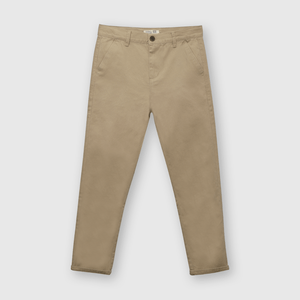 Pantalón de niña gabardina beige