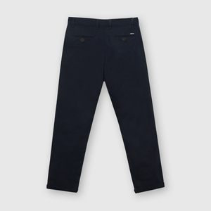 Pantalón de niña gabardina navy