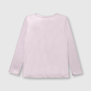 Polo de niña arcoiris lila