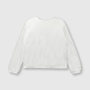 Polo de niña unicornio off white