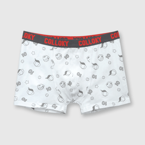 Boxer de niño de algodón elsaticado 3 pack Gris melange