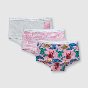 Calzón de niña 3 pack marvel pink / rosado