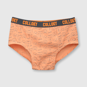 Calzoncillo de niño de algodón elsaticado 3 pack Gris melange
