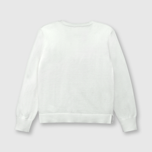 Chompa de niña delgado off white