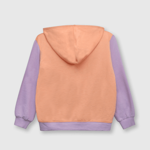 Polerón de niña bloques violeta