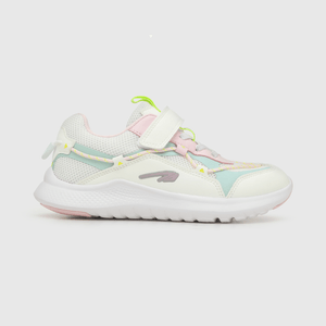 Zapatilla de niña deportiva reciclada blanco / white