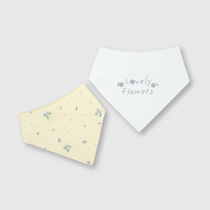 Babero de bebe niña 2 pack de bebé niña 2 pack off white