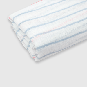Pañal de bebé niña de muselina 3 pack off white