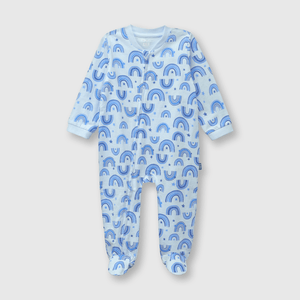 Pijama de bebé niño entero celeste