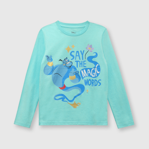 Pijama de niña princess de algodón aqua