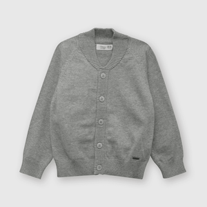 Chompa de bebé niño clasico de bebe niño clasico Gris melange