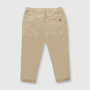 Pantalón de bebé niño gabardina beige