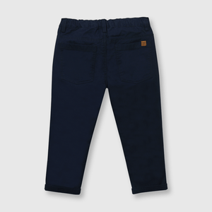 Pantalón de bebé niño gabardina navy