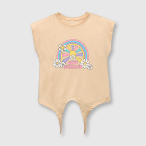 Polo de bebé niña arcoiris de bebe niña arcoiris damasco
