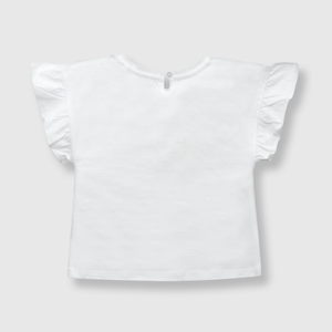 Polo de bebé niña flores de bebe niña flores off white