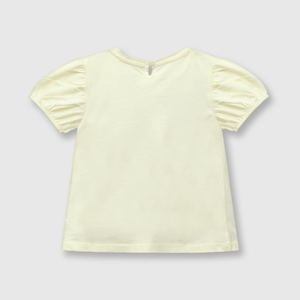 Polo de bebé niña guepardo amarillo