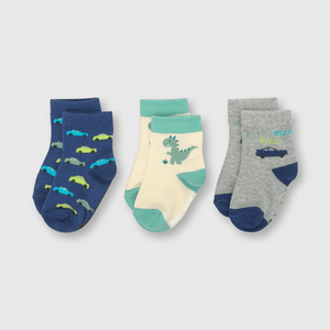 Medias de bebé niño 3 pack Denim