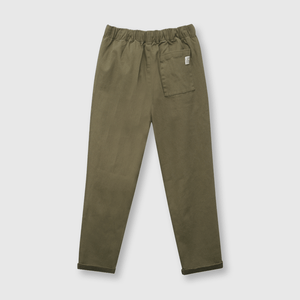 Pantalón de niño gabardina oliva
