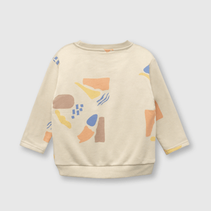 Polerón de bebé niño manchas avena avena