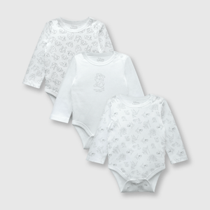Body de bebé unisex 3 pack bambi blanco / white