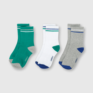 Medias de niño 3 pack Gris melange