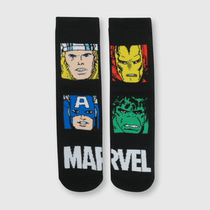 Medias de niño antideslizante Marvel negro / black