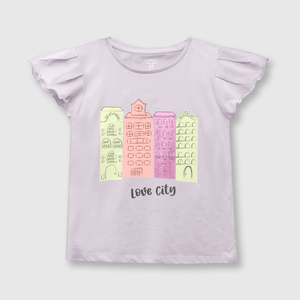 Polo de niña city lila