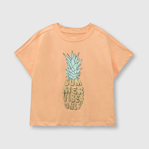 Polo de niña piña salmon