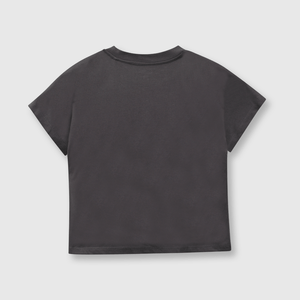 Polo de niña retro marengo