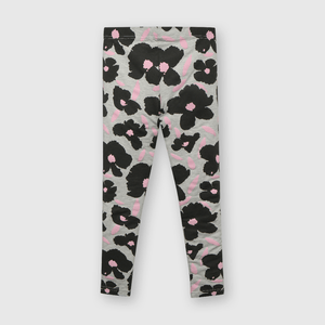 Leggings de niña estampada dark gray
