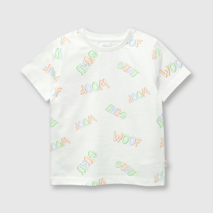 Polo de bebé niño estampada de bebe niño estampada off white