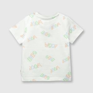 Polo de bebé niño estampada de bebe niño estampada off white
