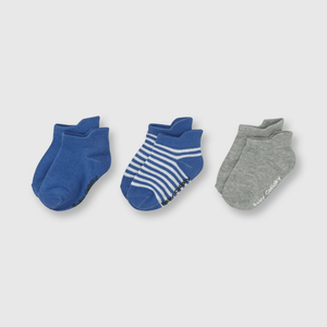 Medias de bebé niño corto 3 pack Denim