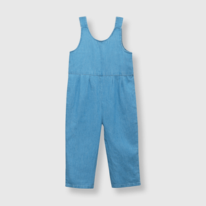 Jardinera de bebé niña mezclilla liviana light denim