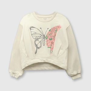 Polerón de niña mariposa avena avena
